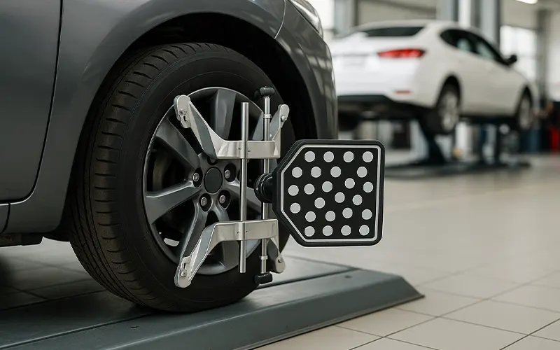 تنظیم زوایای چرخ